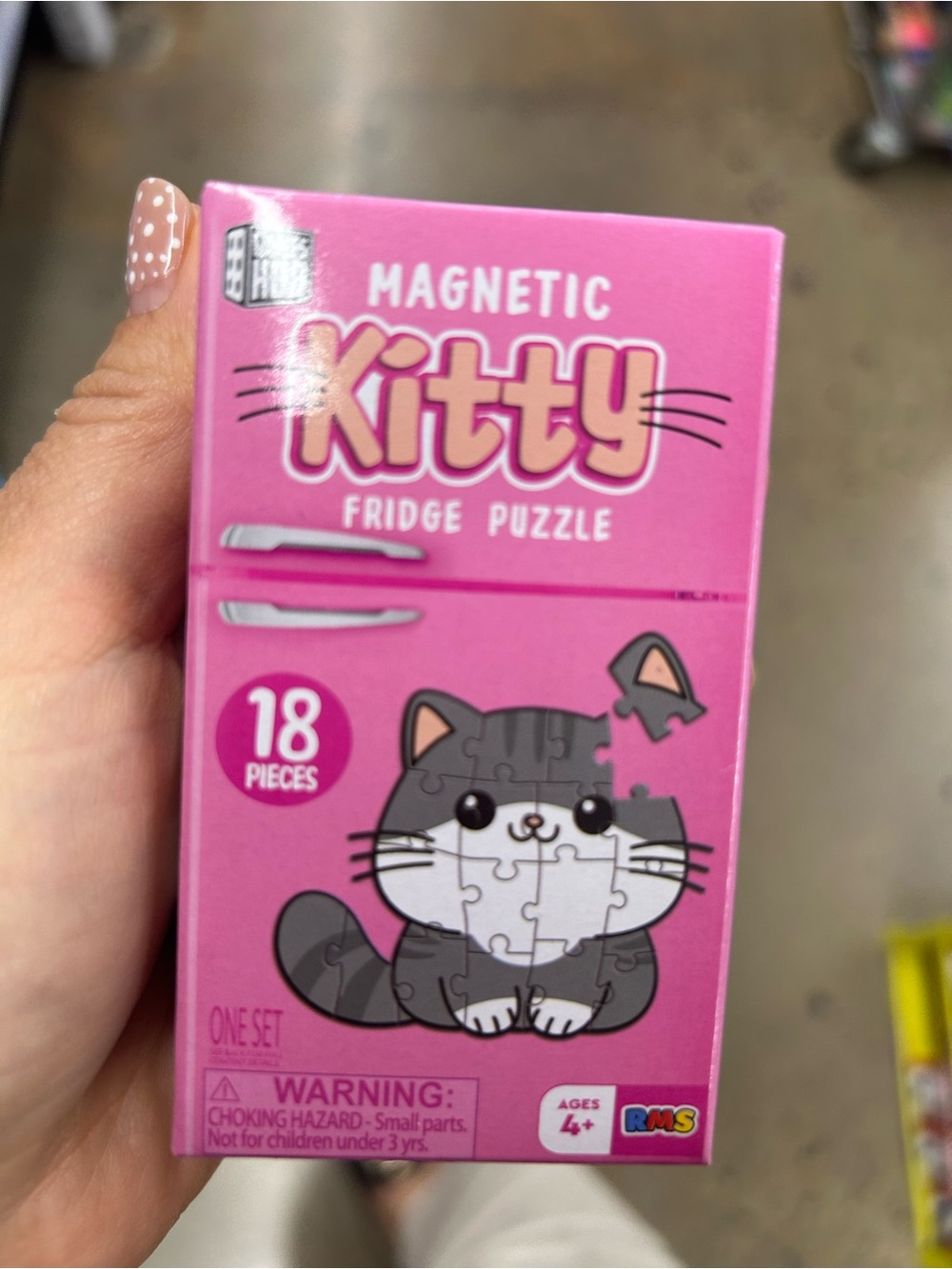Magnetic Kitty Fridge Puzzle